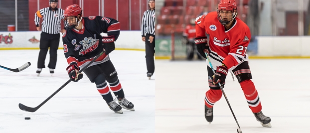 Trabb and DeBlueris named honorable mention for NA3HL’s East Division’s Star of the Week